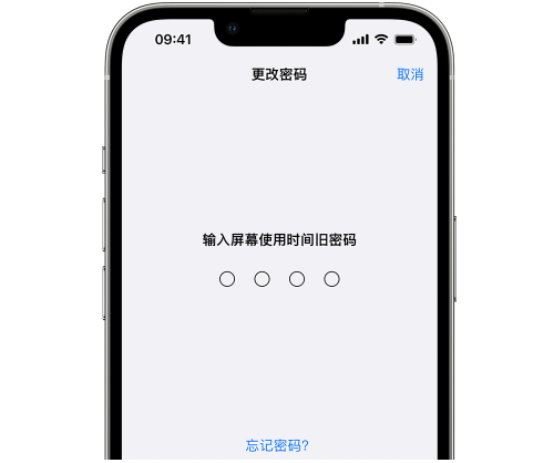 藁城iPhone屏幕维修分享iPhone屏幕使用时间密码忘记了怎么办 