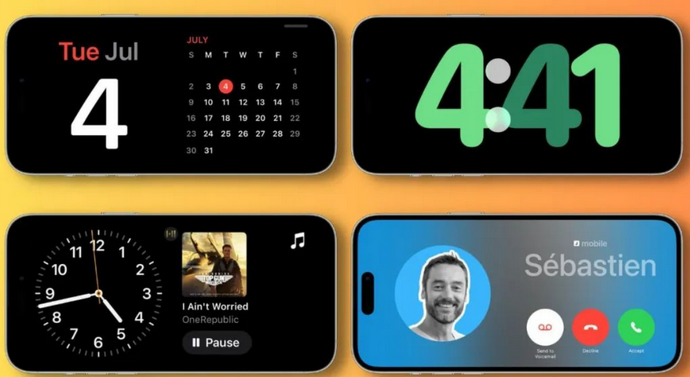 藁城苹果手机维修分享iOS17横屏充电待机显示有什么好处 
