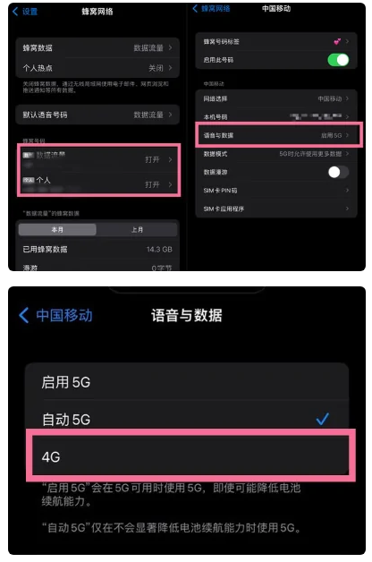 藁城苹果手机维修分享iPhone14如何切换4G/5G? iPhone14 5G网络切换方法 